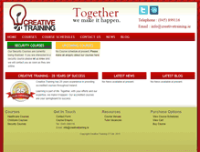 Tablet Screenshot of creativetraining.ie